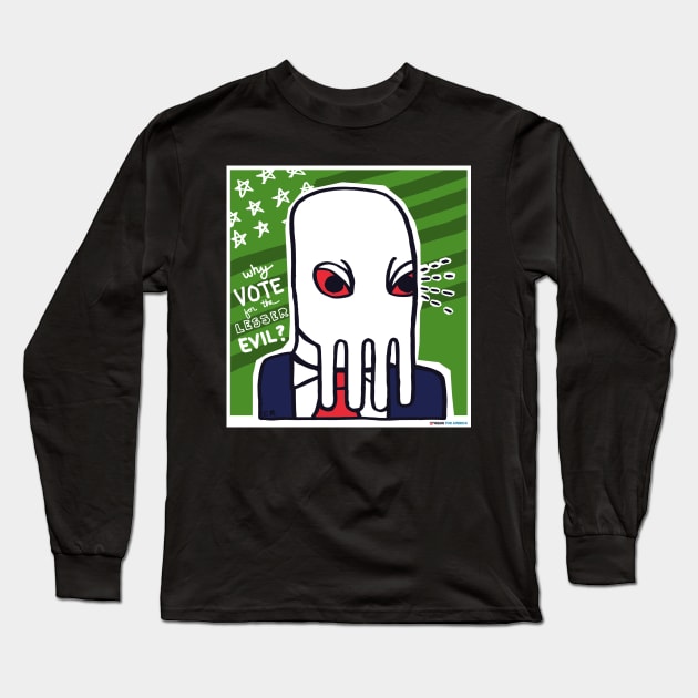 Cthulhu for President 2020 Evil Eye Long Sleeve T-Shirt by CthulhuForAmerica